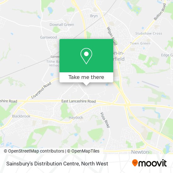 Sainsbury's Distribution Centre map