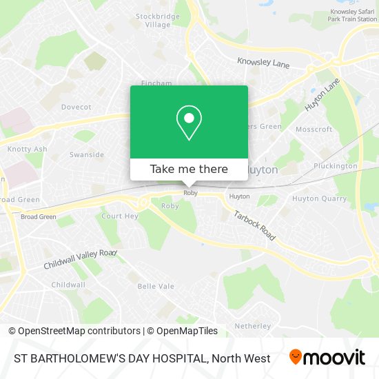 ST BARTHOLOMEW'S DAY HOSPITAL map
