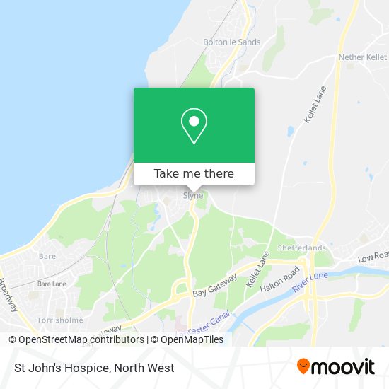 St John's Hospice map