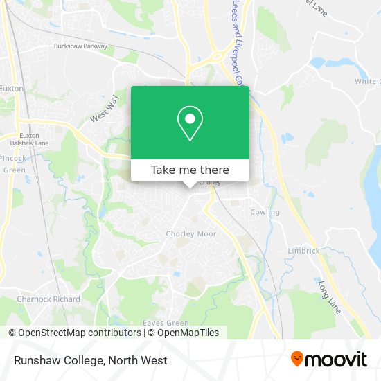 Runshaw College map
