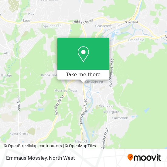 Emmaus Mossley map