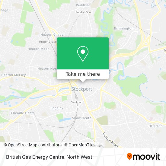 British Gas Energy Centre map