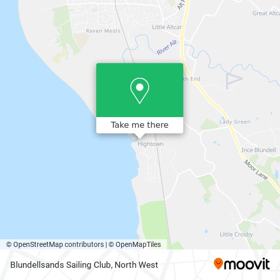 Blundellsands Sailing Club map