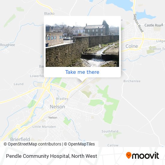 Pendle Community Hospital map