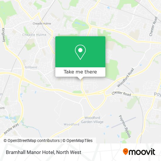 Bramhall Manor Hotel map