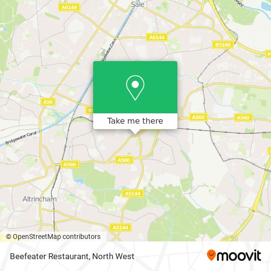 Beefeater Restaurant map