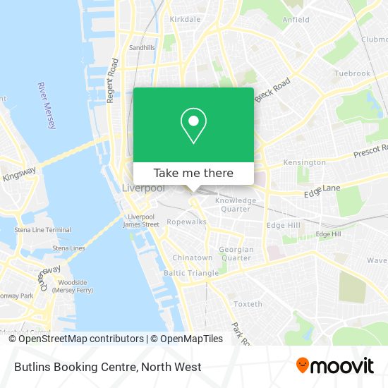 Butlins Booking Centre map