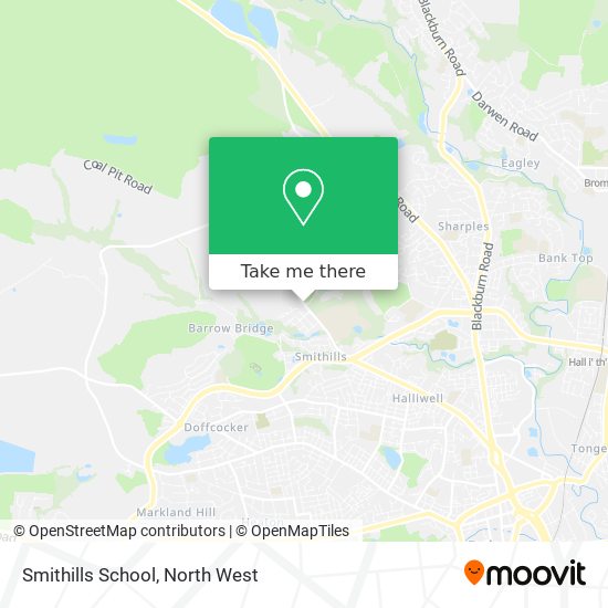 Smithills School map