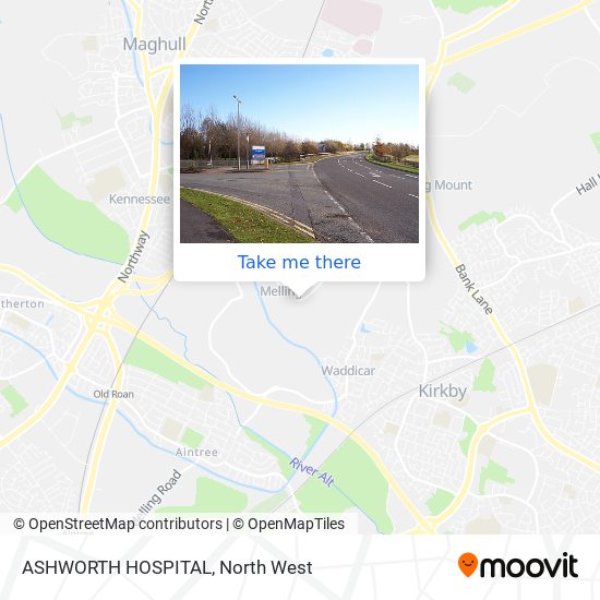 ASHWORTH HOSPITAL map