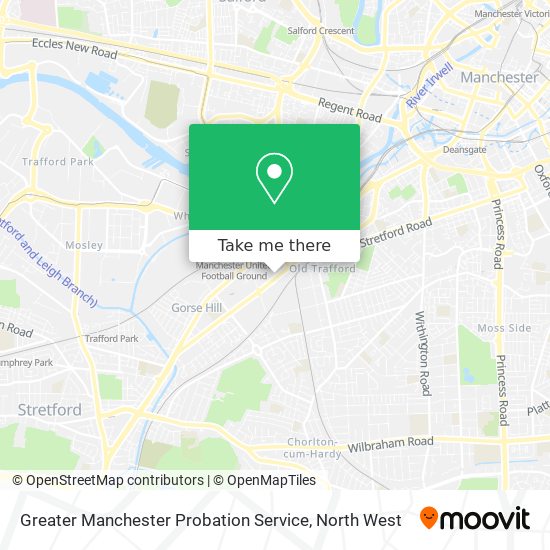 Greater Manchester Probation Service map