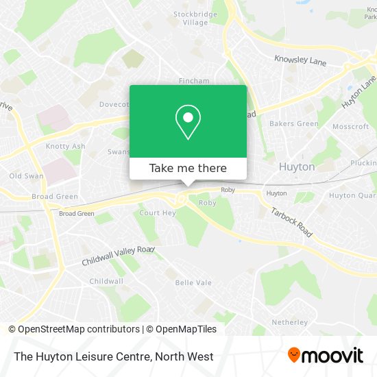 The Huyton Leisure Centre map