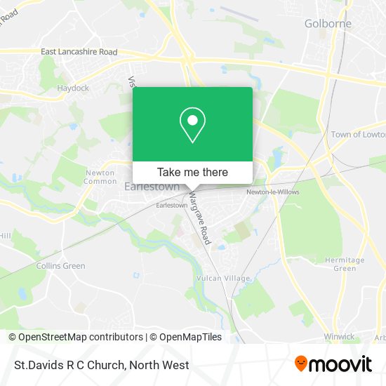 St.Davids R C Church map