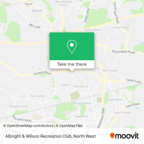 Albright & Wilson Recreation Club map