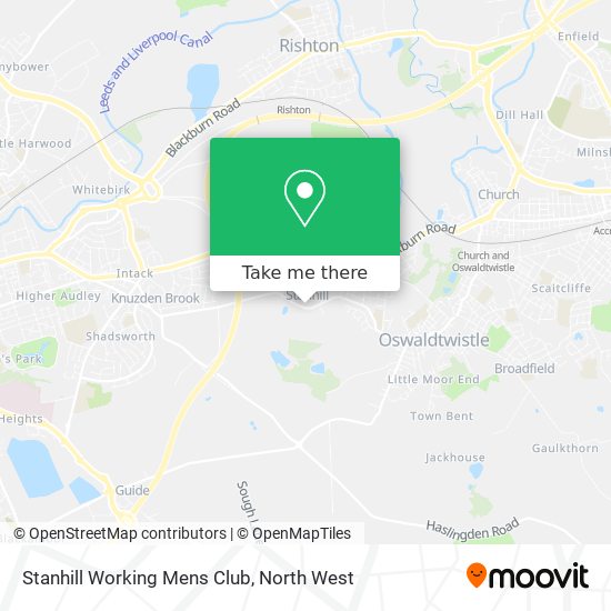 Stanhill Working Mens Club map
