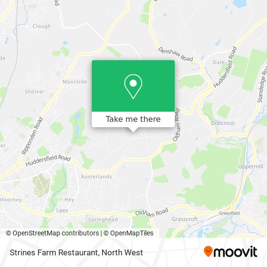 Strines Farm Restaurant map