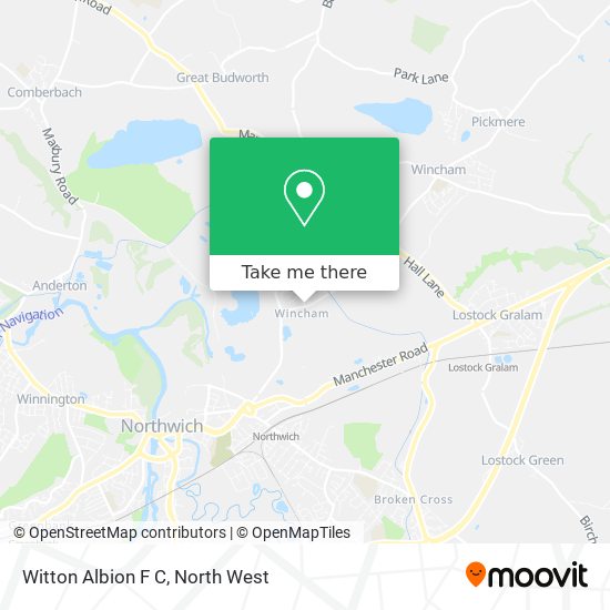 Witton Albion F C map