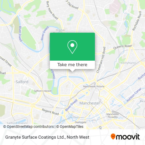 Granyte Surface Coatings Ltd. map