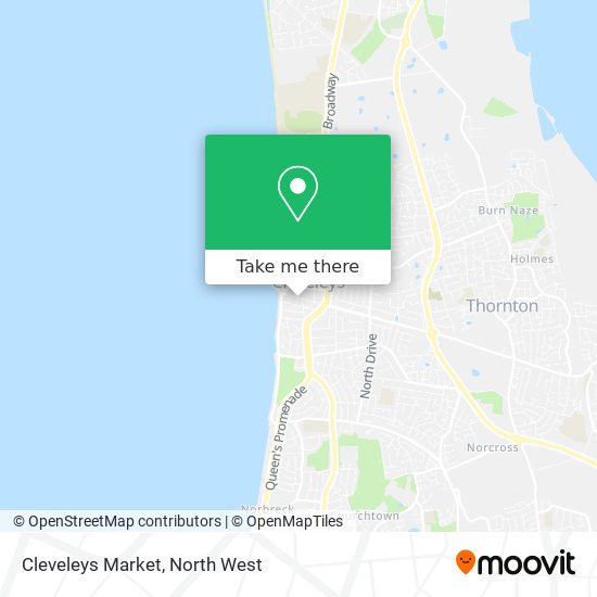 Cleveleys Market map