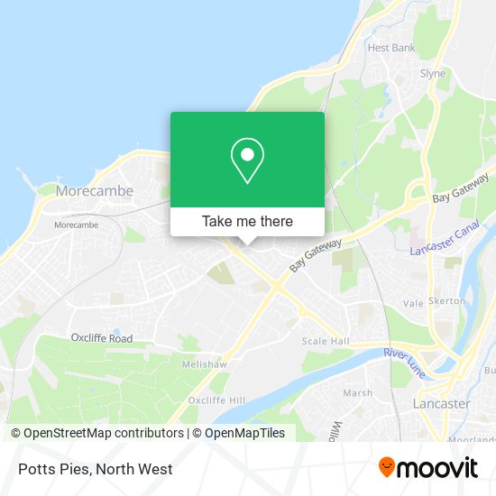 Potts Pies map