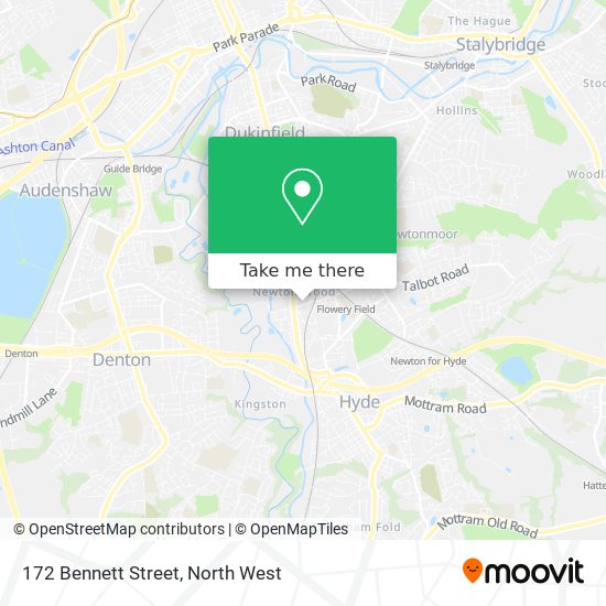172 Bennett Street map