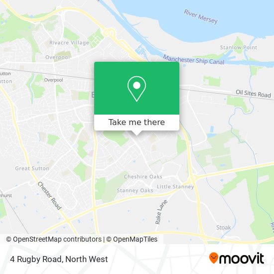 4 Rugby Road map