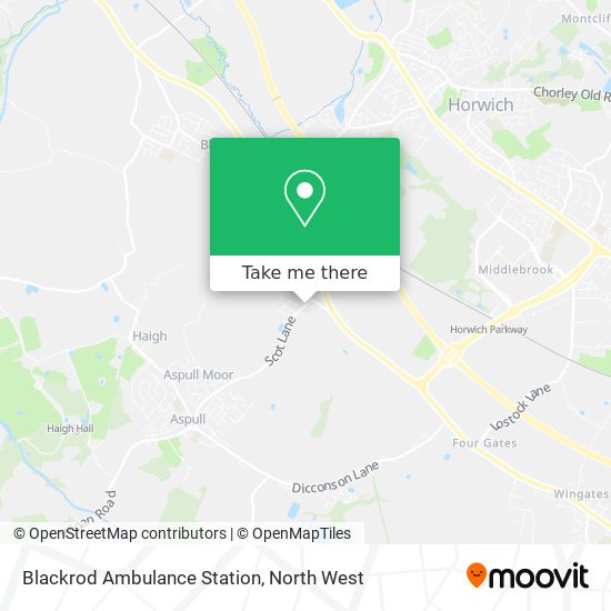 Blackrod Ambulance Station map