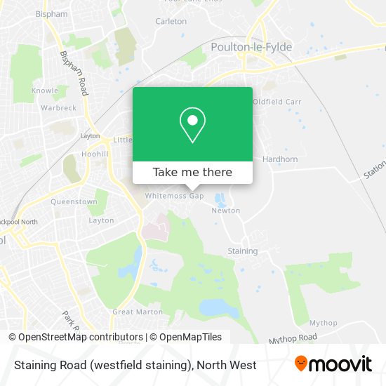 Staining Road (westfield staining) map
