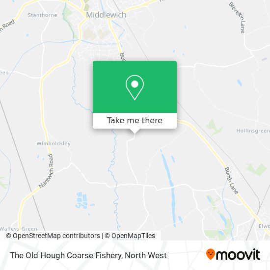 The Old Hough Coarse Fishery map