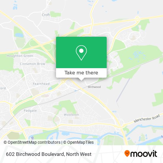 602 Birchwood Boulevard map