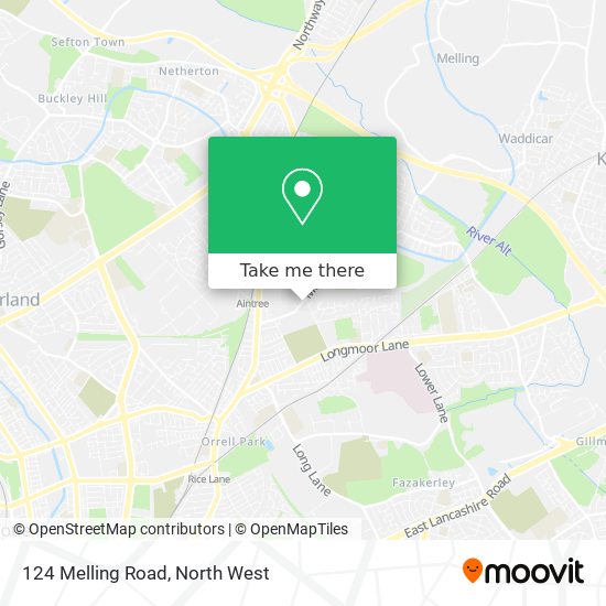 124 Melling Road map