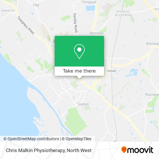 Chris Malkin Physiotherapy map