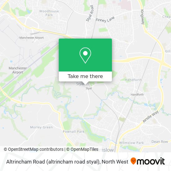 Altrincham Road (altrincham road styal) map