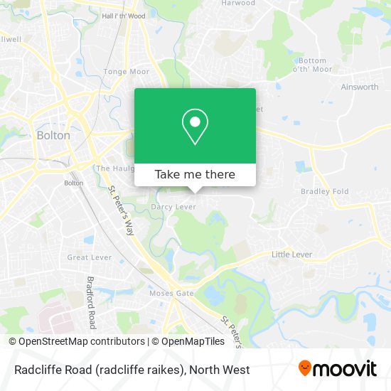 Radcliffe Road (radcliffe raikes) map