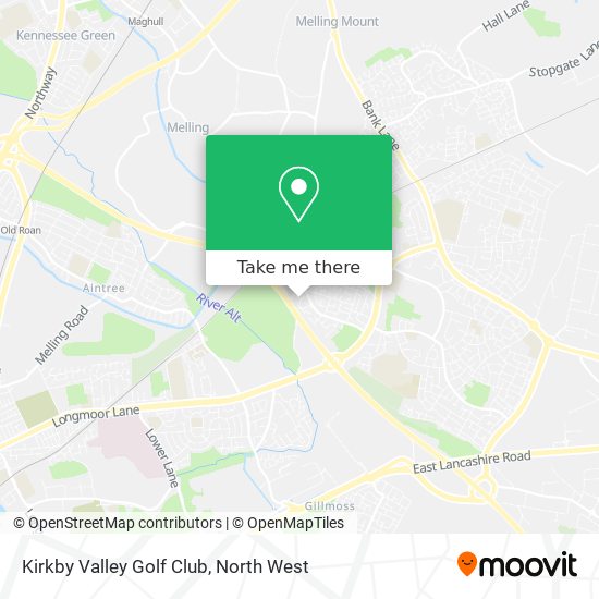 Kirkby Valley Golf Club map