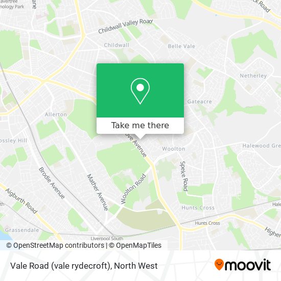 Vale Road (vale rydecroft) map