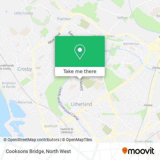 Cooksons Bridge map