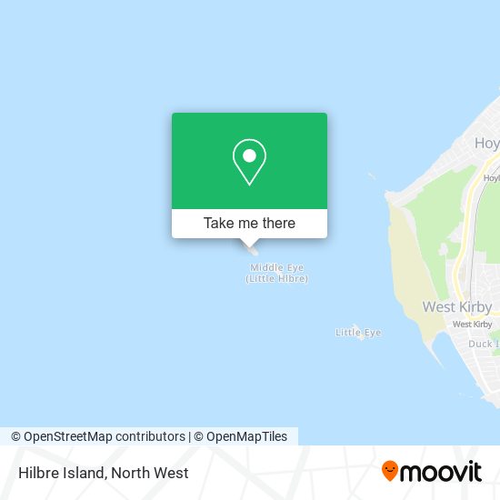 Hilbre Island map