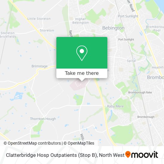 How To Get To Clatterbridge Hosp Outpatients (Stop B) In Bromborough By ...