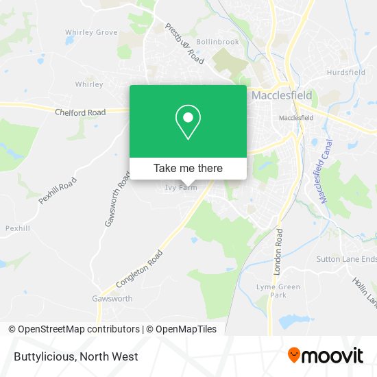 Buttylicious map