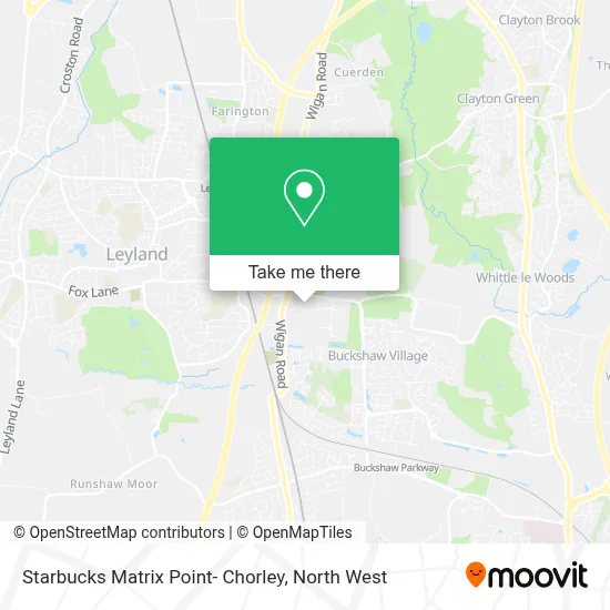 Starbucks Matrix Point- Chorley map