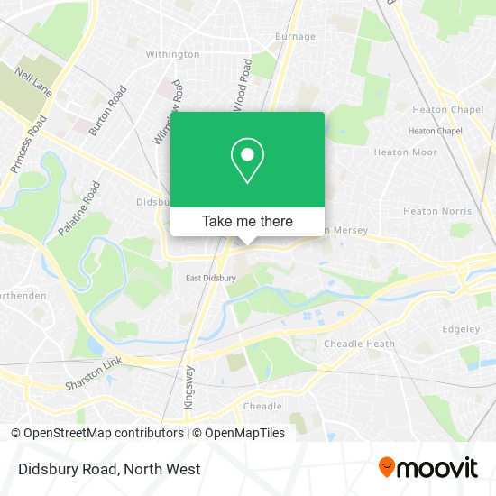 Didsbury Road map
