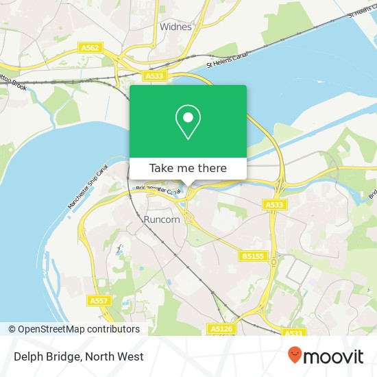 Delph Bridge map