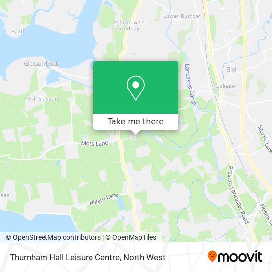Thurnham Hall Leisure Centre map