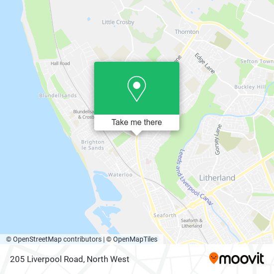 205 Liverpool Road map