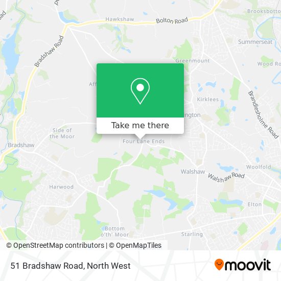 51 Bradshaw Road map