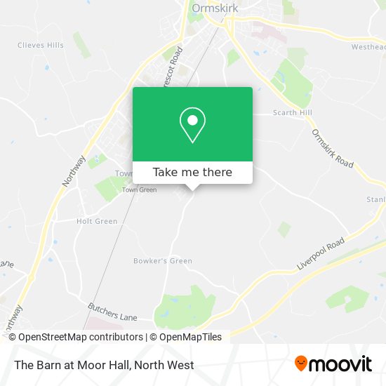 The Barn at Moor Hall map