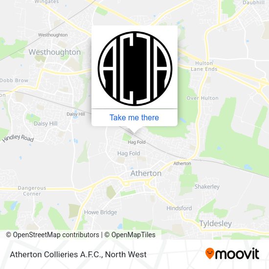 Atherton Collieries A.F.C. map