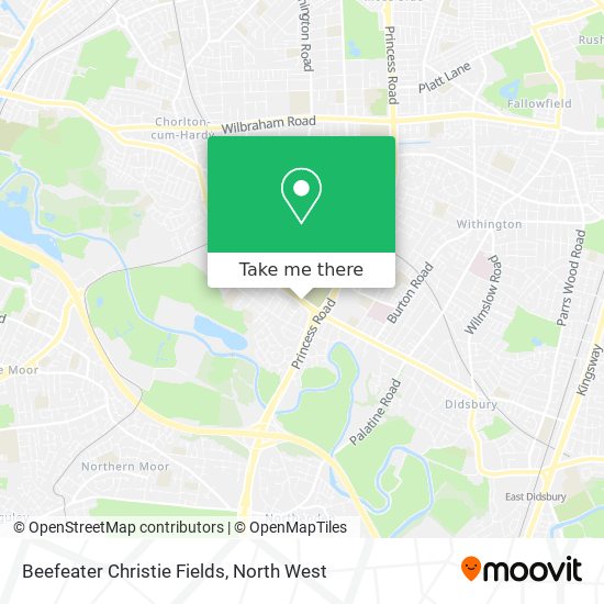 Beefeater Christie Fields map