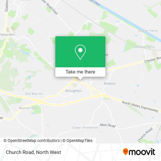 Church Road map