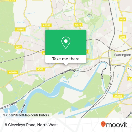 8 Cleveleys Road, Great Sankey Warrington map
